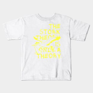 Stork Theory by Tai's Tees Kids T-Shirt
